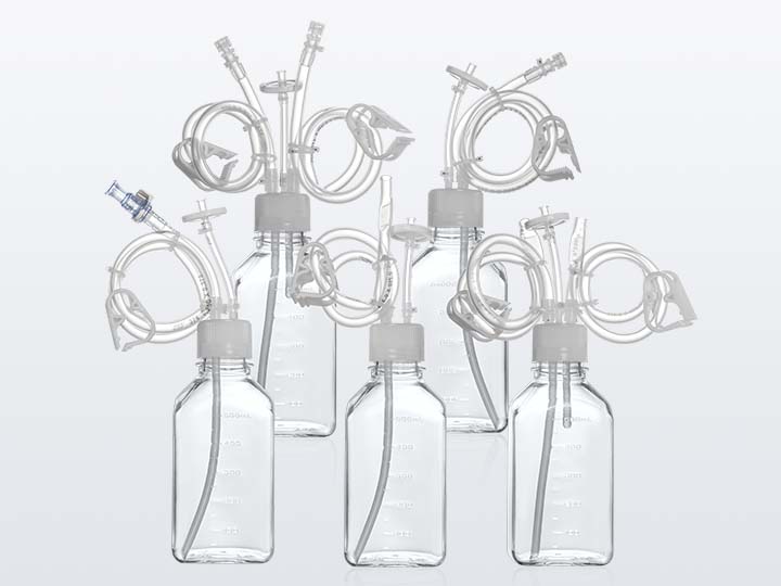 培養(yǎng)基方瓶密閉系統(tǒng),管路